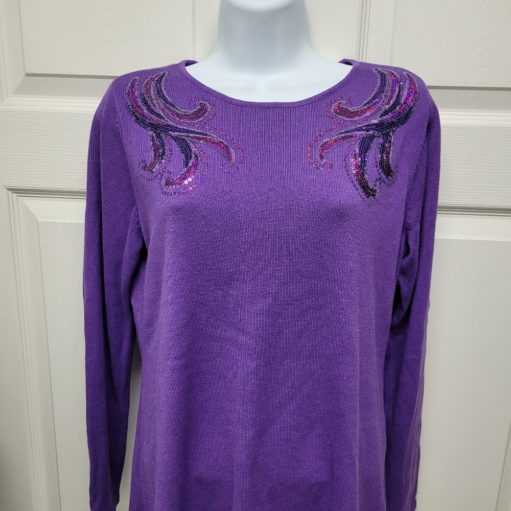 Bob Mackie Sequined Sweater